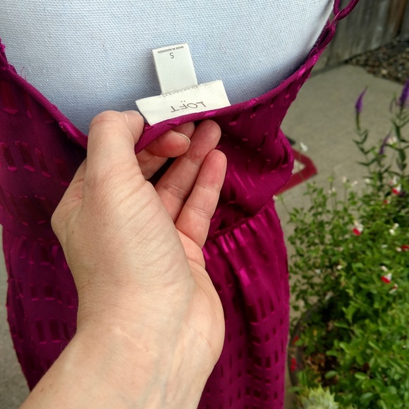 Ann Taylor Rasberry Colored Sundress - Picture 5 of 8